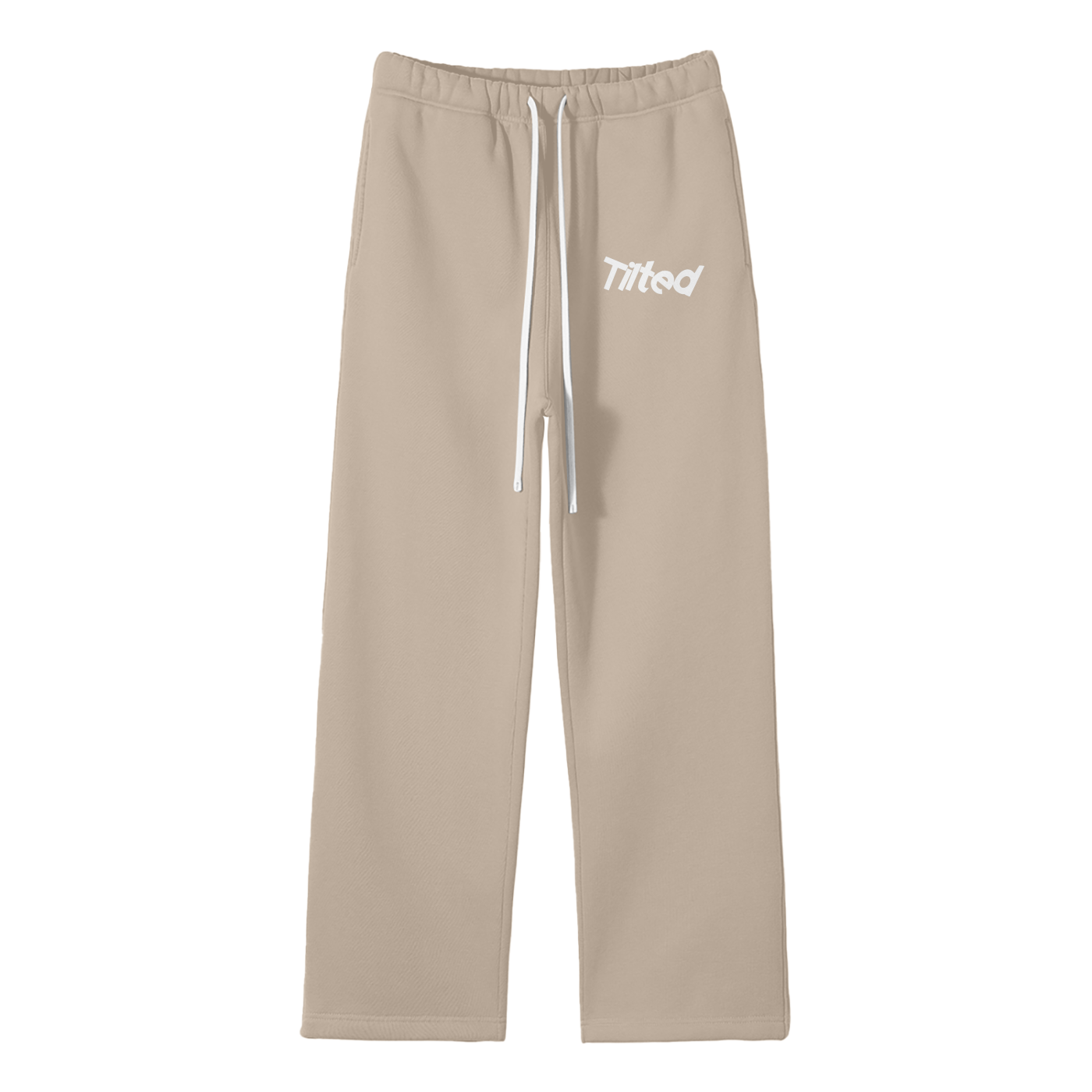 Streetwear Unisex Solid Color Fleece Straight Leg Pants